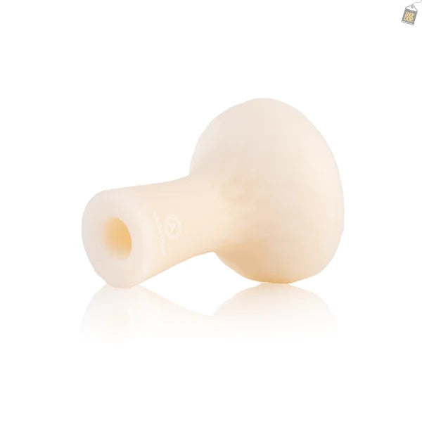Unbreakable Radium Silicone Chillum for Hookah - White
