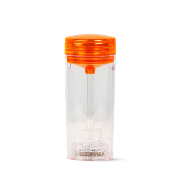 Acrylic Bottle Tumbler Hookah with LED Light - Orange