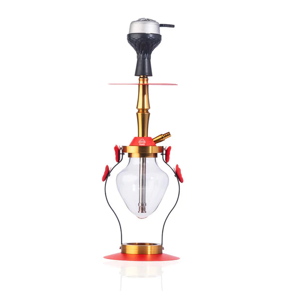 Glide Hookah (Designer) - Red (LED Light with Remote)