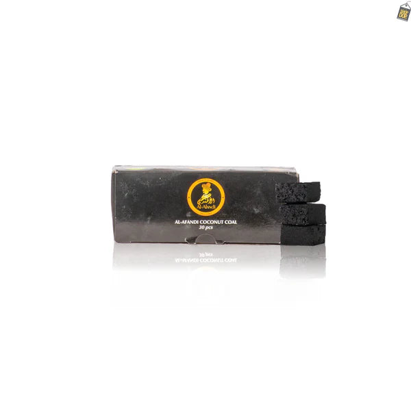 Al Afandi Flat Hookah Coconut Coal 250gram - 30pcs