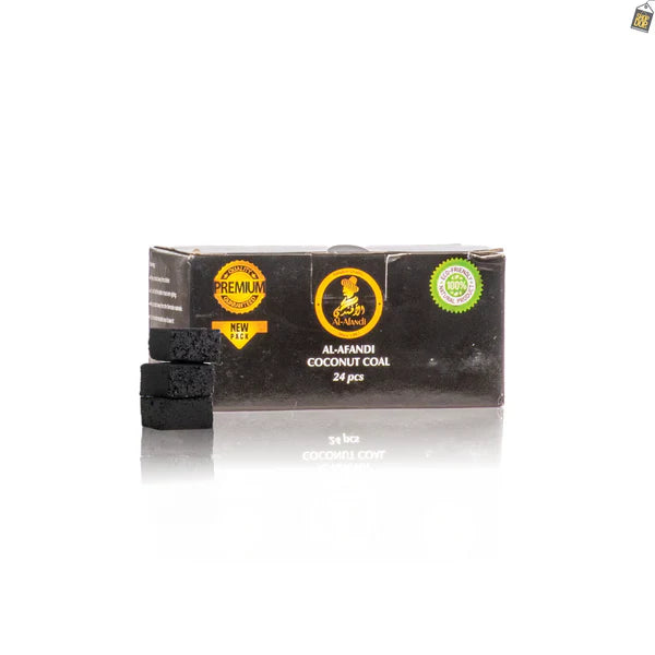 Al Afandi Flat Hookah Coconut Coal 200gram - 24pcs