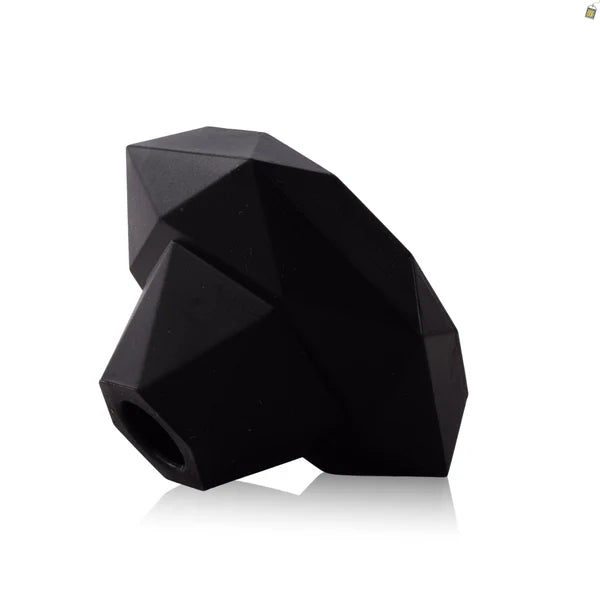 Diamond Silicone Chillum for Hookah - Black