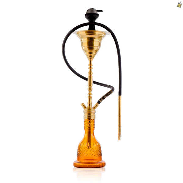 COCOYAYA Gamaliya Hani Hookah - Golden Stem / Amber Base