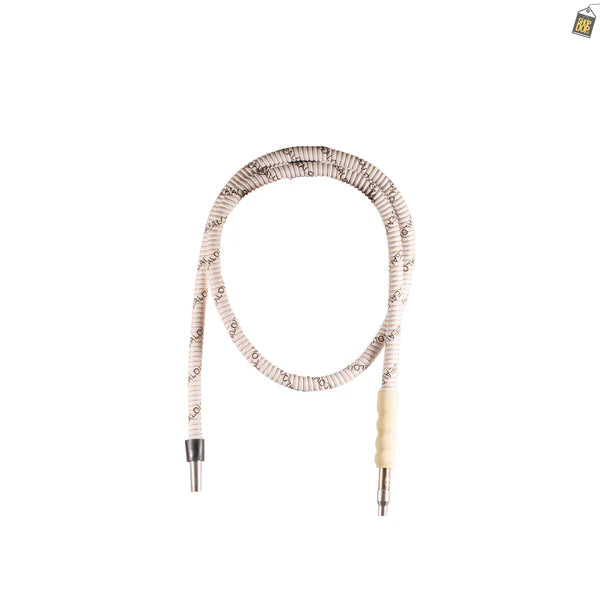 Zeno Basic Foam Handle Leather Hookah Pipe - White