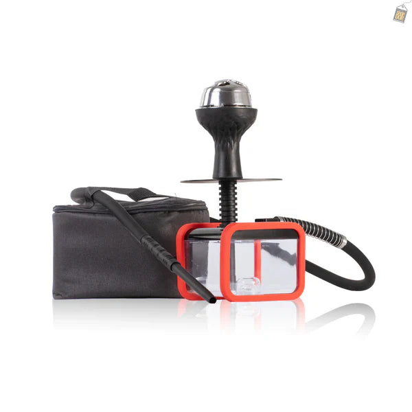 Panzer Hookah with Bag & LED Light - Red