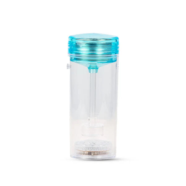 Acrylic Bottle Tumbler Hookah with LED Light - Sky Blue