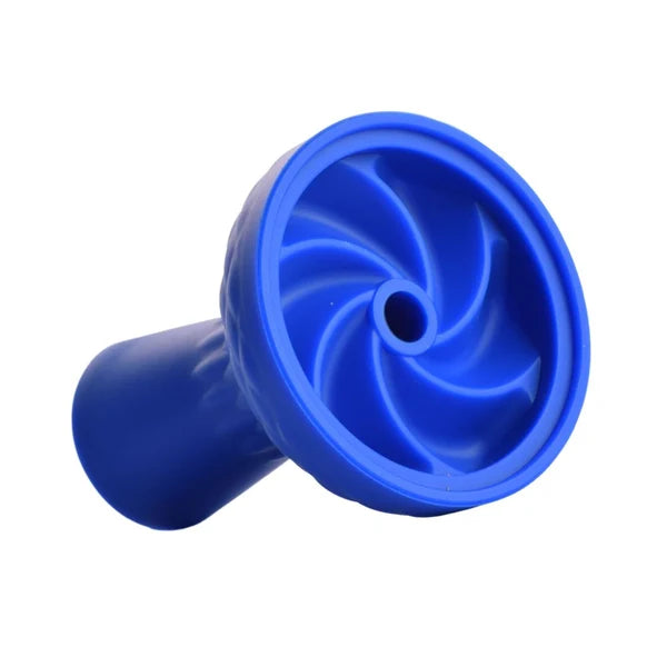 Blade Silicon Chillum for Hookah - Blue