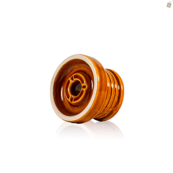 Candy Single Hole Ceramic Hookah Phunnel Bowl - Honey