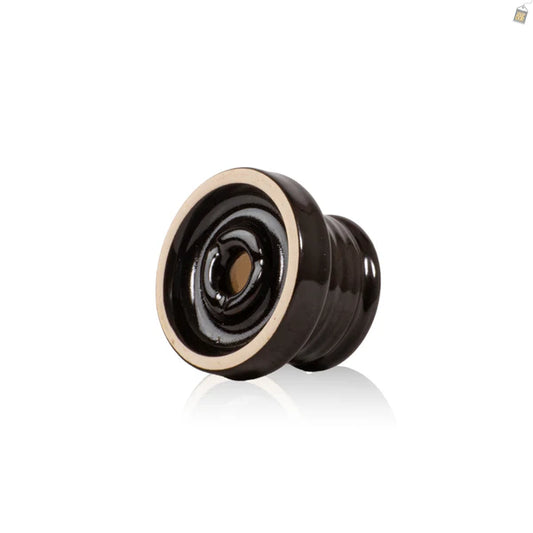 Candy Single Hole Ceramic Hookah Phunnel Bowl - Noir