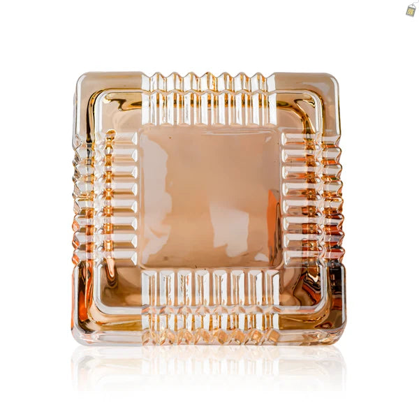 Cluster Long 6 Inch Ashtray - Gold