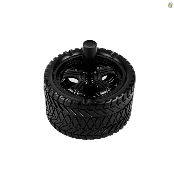 Double Tyre Ashtray - Black