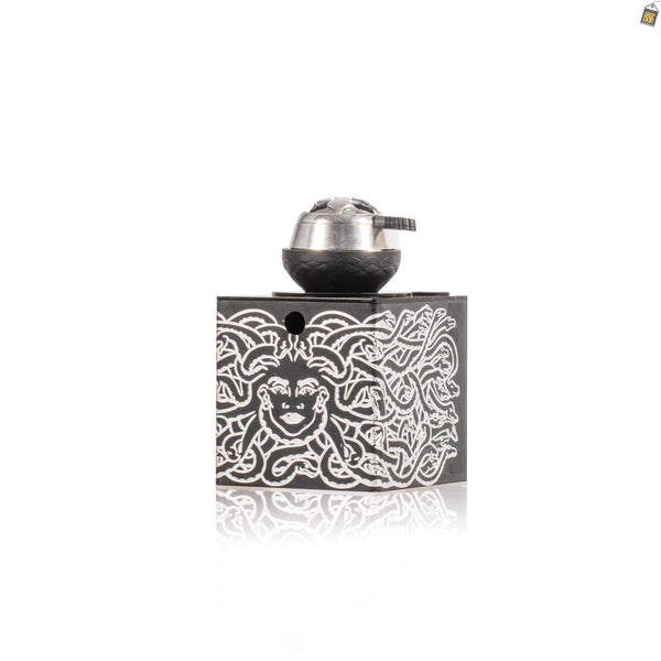 Enigma Acrylic Box Hookah - Black / Silver