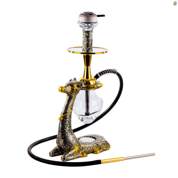 Fawn Hookah with LED Light - Silver