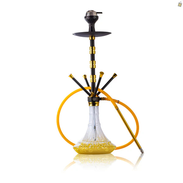 Fourza Hookah with 4 Pressure Nobs - Gold