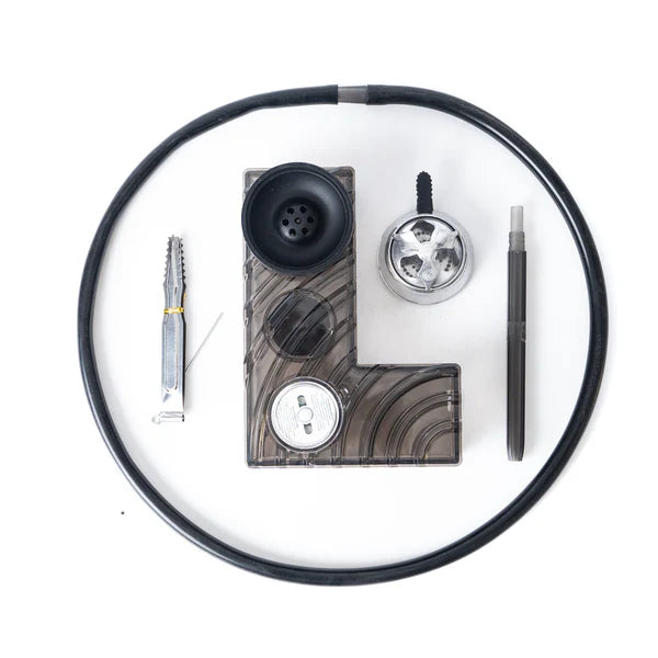 L Shape Car Hookah - Black