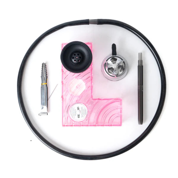 L Shape Car Hookah - Pink