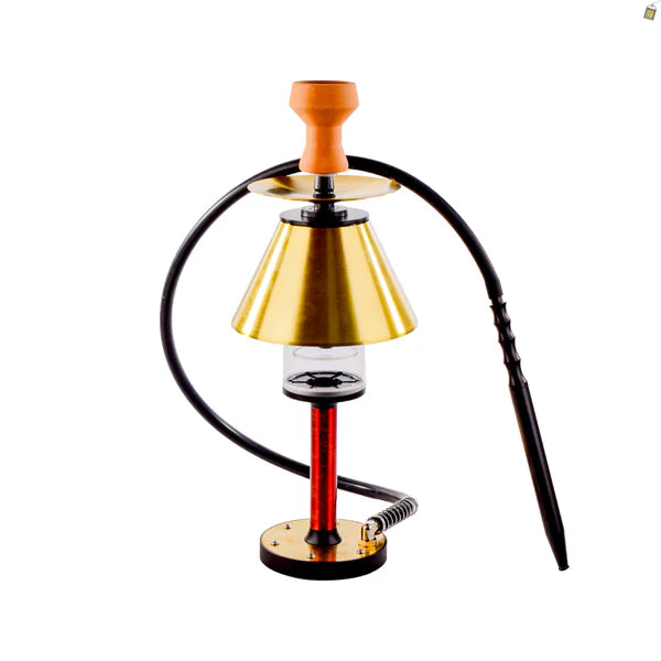 Luminaire Hookah with LED Light - Golden