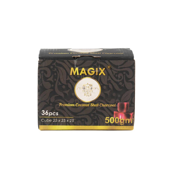 Magix Coconut Coal for Hookah 500g Pack - 36pcs