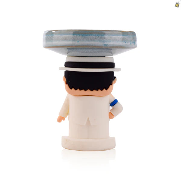 Muzan Ceramic Hookah Bowl - Sky Blue
