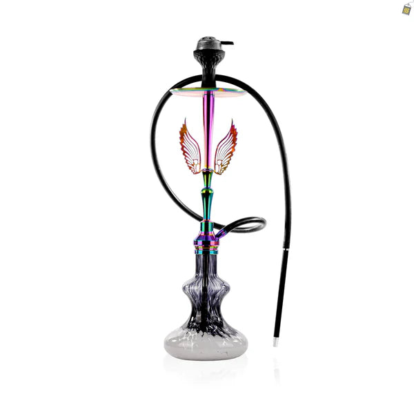 Orion Hookah with Wings - Black