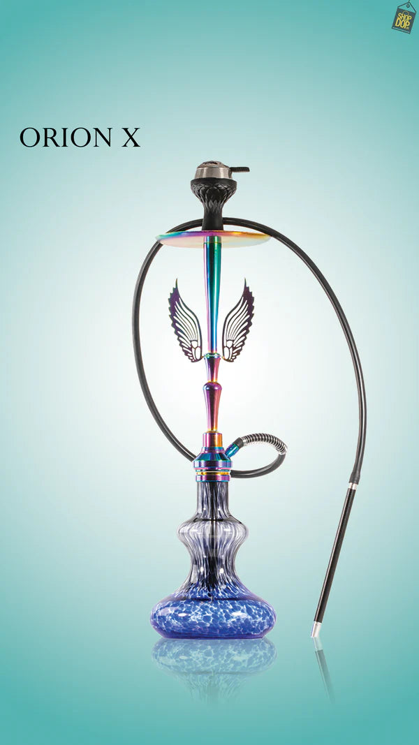 Orion Hookah with Wings - Blue