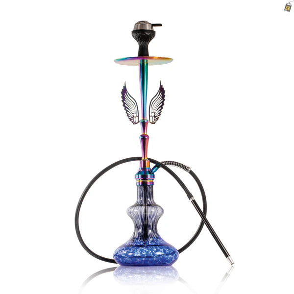 Orion Hookah with Wings - Blue