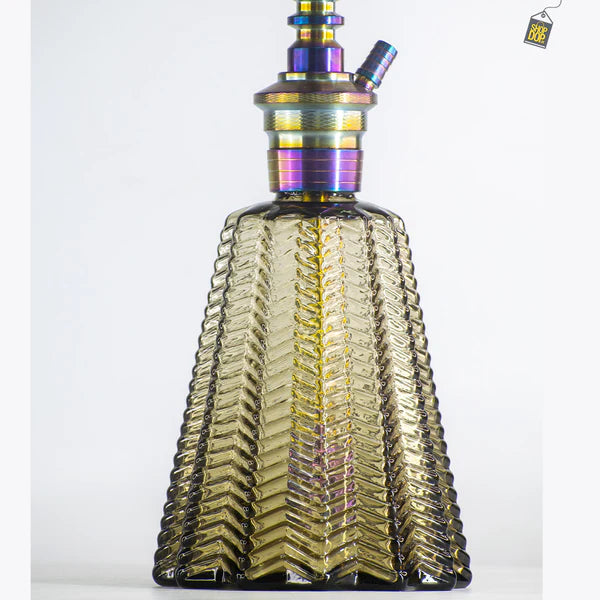 Persian Jewel 2.0 Hookah with Bag - Rainbow Stem / Grey Base