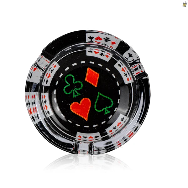 Poker Crystal Ashtray