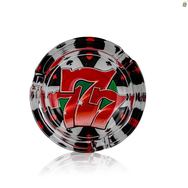 Poker Crystal Ashtray