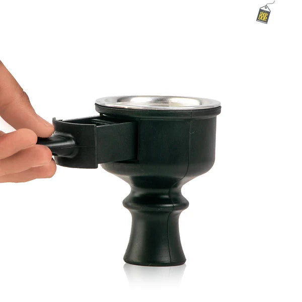 Silicone Pull Drawer Hookah Chillum with Tray - Black