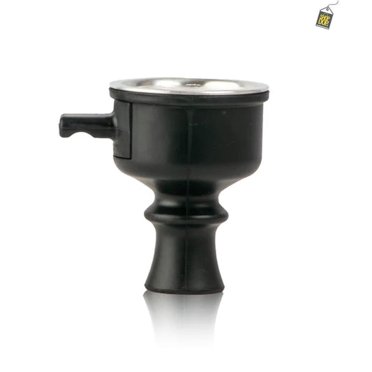 Silicone Pull Drawer Hookah Chillum with Tray - Black