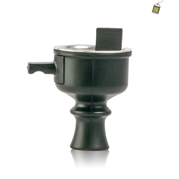 Silicone Pull Drawer Hookah Chillum with Tray - Black