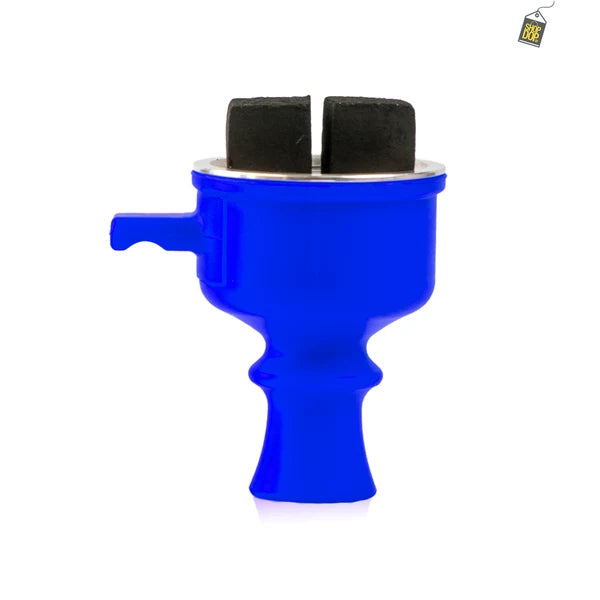 Silicone Pull Drawer Hookah Chillum with Tray - Blue
