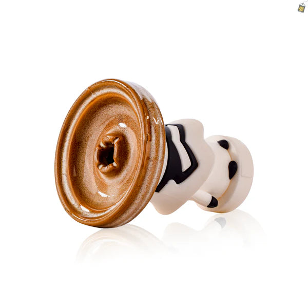 Storm Trooper Ceramic Hookah Bowl - Brown