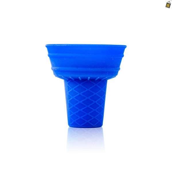 Trisk Silicone Chillum for Hookah - Blue