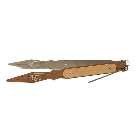 Wooden Spider Hookah Tong / Chimta