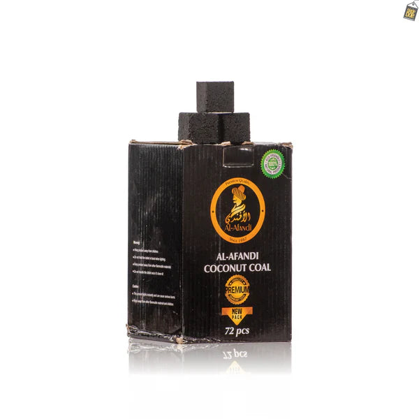 Al Afandi Hookah Coconut Coal 1kg - 72pcs