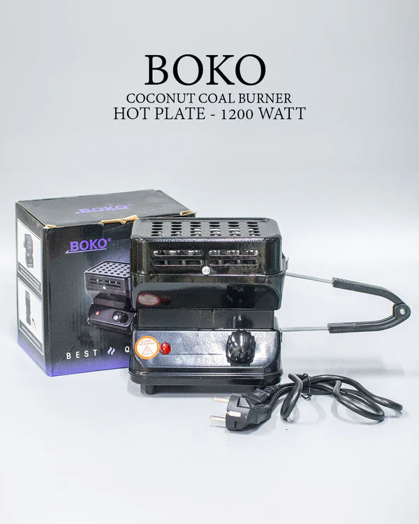 Boko 3D Big Hookah Coconut Coal Burner/Hot Plate - 1200 Watt