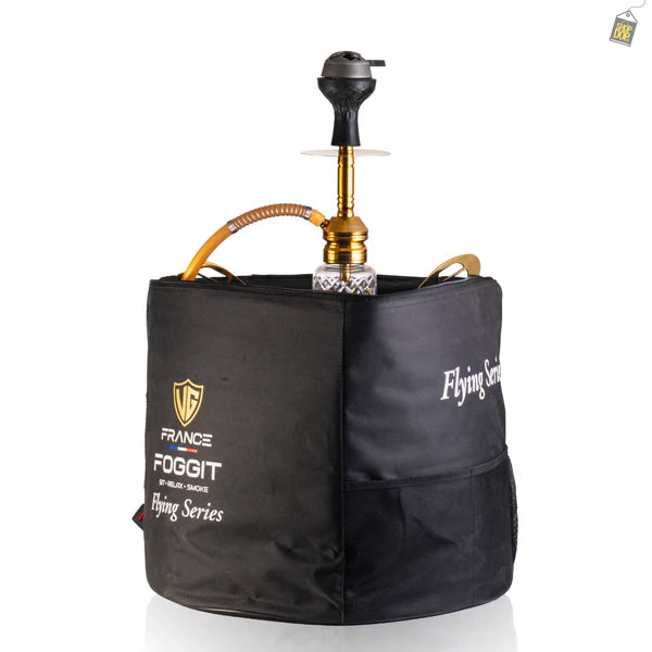 VG France Butterfly Hookah with 3 Bags (LED & Remote) - Bronze