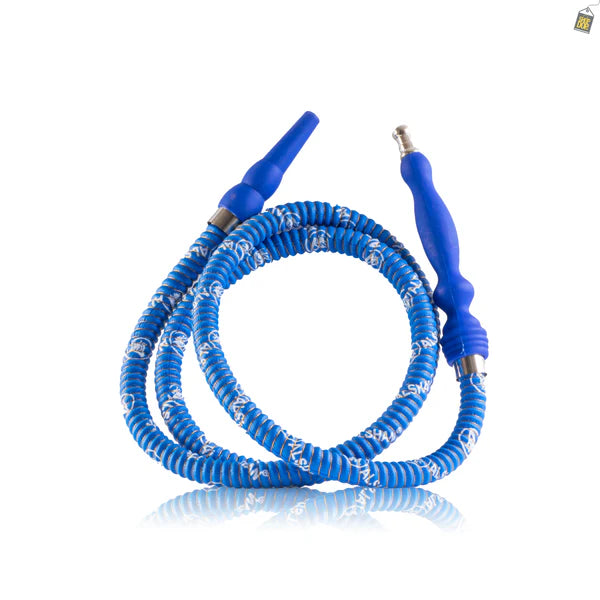 ALS Fibre Handle Leather Coated Hookah Pipe - Blue