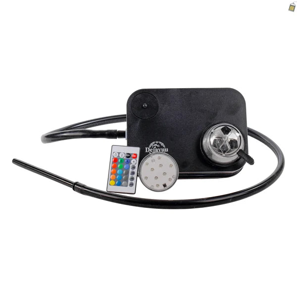 Car Hookah with LED Light & Remote - Black