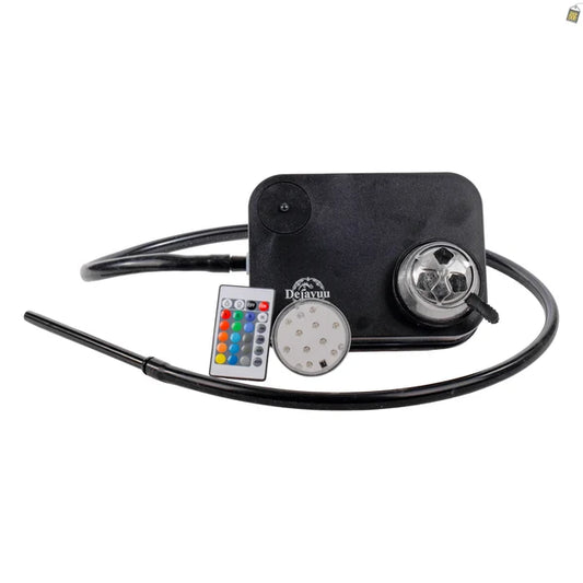 Car Hookah with LED Light & Remote - Black