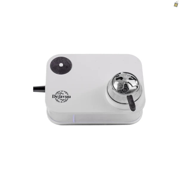 Car Hookah with LED Light & Remote - White
