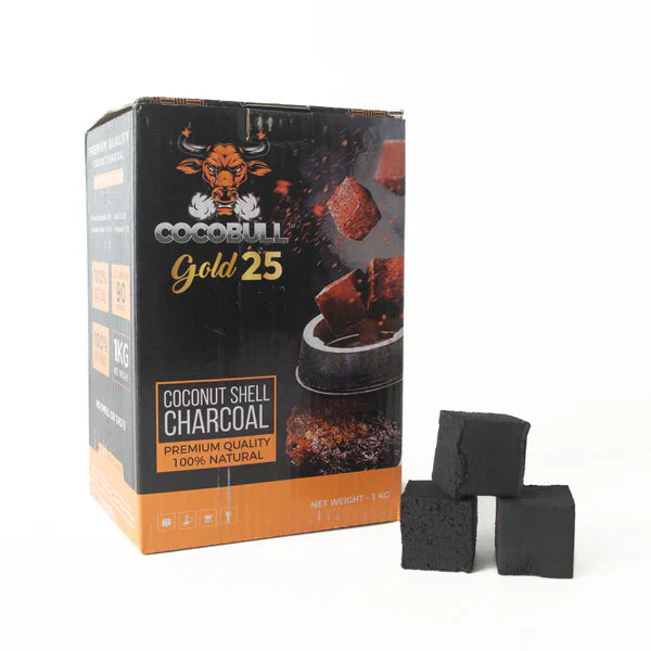 Huka Shells Buy Cocobull Gold Coconut Shell Hookah Charcoal - 1kg (72pcs) – Hookah ...