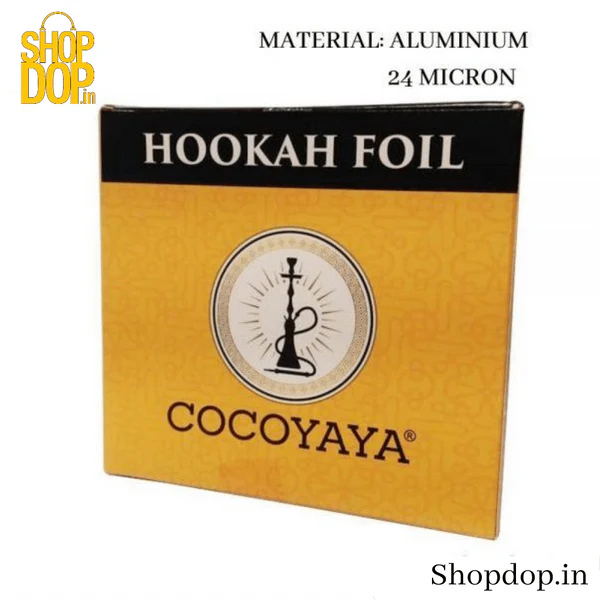 COCOYAYA Precut Aluminium Foil Paper for Hookah (50 Pcs)