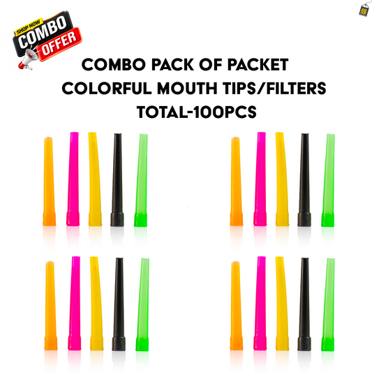 Pack of 2 - Colorful Hookah Mouth Tips (100pcs)