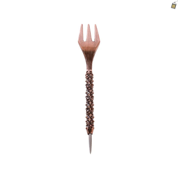 Royal Fang Hookah Fork with Cover - Bronze