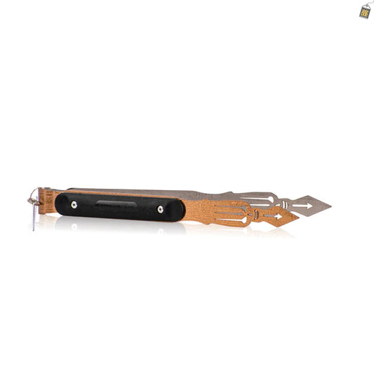 Grip Metallic Hookah Tong / Chimta - Black