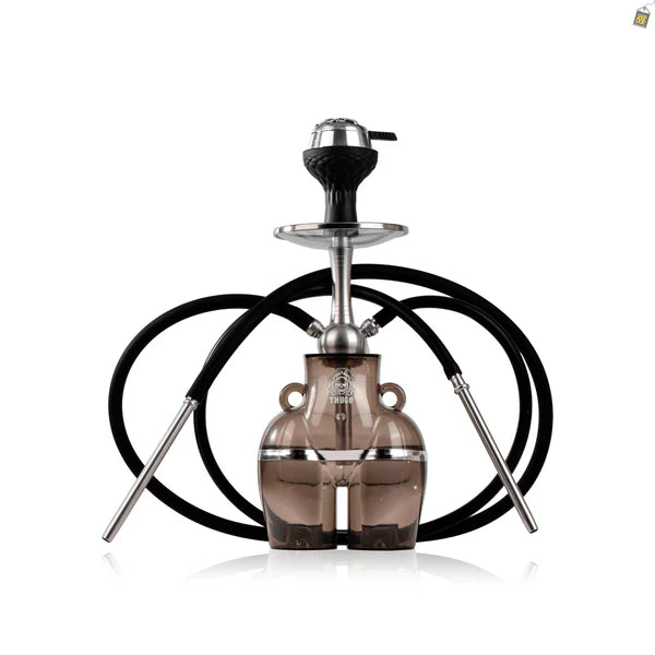 Thugs Hippy Acrylic Hookah - Dual Pipe (Black)