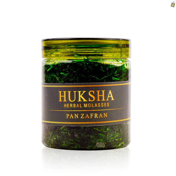 Huksha Herbal Pan Zafran Hookah Flavor - 250g Jar